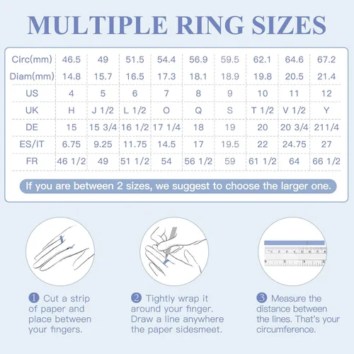 Vista 6 de Suplight Hypoallergenic 925 Sterling Silver Interlocked Rolling Rings 2mm3mm5mm Simple Plain Stardust Band Rings for Women Men Size 4 to 12 with