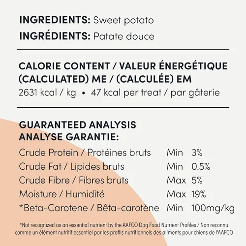 Vista 8 de Crumps Naturals Masticables de batata 612 g/21.6 oz