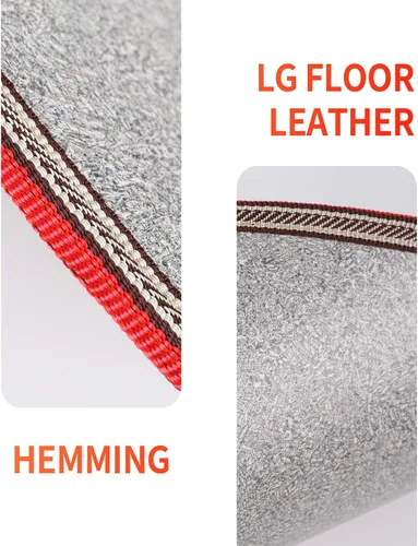 Vista 5 de AC 120V Electric Heated Floor Mat, Under Desk for Foot Warmer Pad Gris