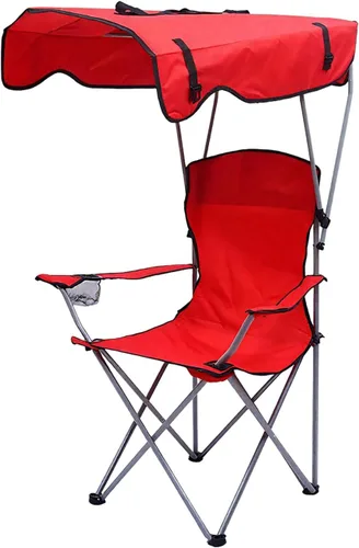 Vista 14 de Silla de pesca con toldo Silla de playa Silla de camping portátil plegable negro 50 * 50 * 90/47.2 in