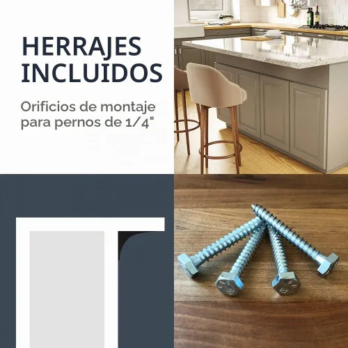 Vista 4 de Iron Supports Soporte Comercial Universal Resistente - Soportes Industriales - Soporte de Montaje de Acero para Estantes, Tocadores, Bufés