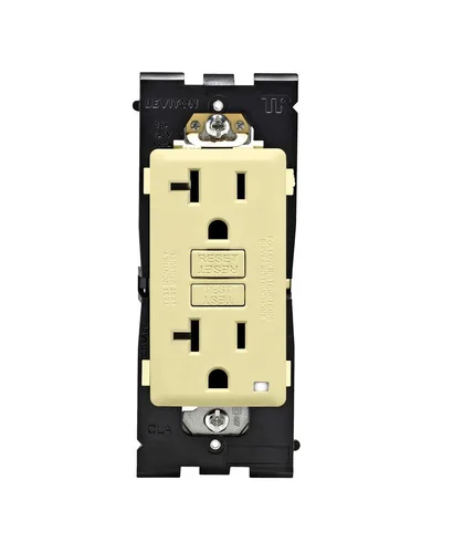 Vista 39 de Leviton Renu - Toma GFCI autocomprobada resistente a manipulaciones, 15 amperios, RGF15-CA, café con leche