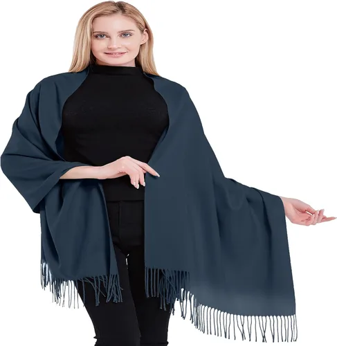 Vista 15 de CJ Apparel 100% Cashmere Shawls Shawl Scarf Wrap Stole Scarves Wraps Stoles Azul bebé