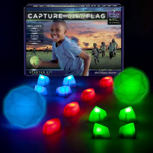 Vista 10 de Juego captura la bandera Redux, un juego nocturno al aire libre para grupos de jóvenes, cumpleaños y equipos, prepárese para una aventura que brilla