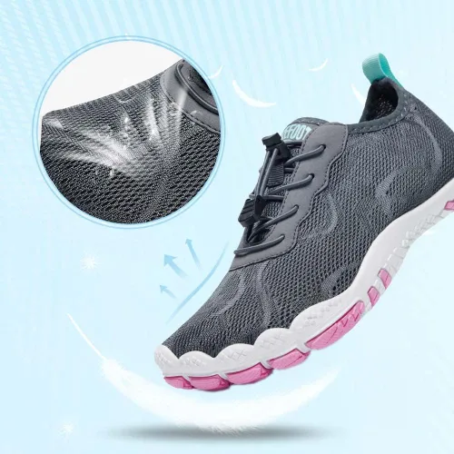 Vista 3 de HIITAVE - Zapatos de agua minimalistas para mujer, de secado rápido, para hacer natación, bucear, surfear, hacer deportes acuáticos, ir a