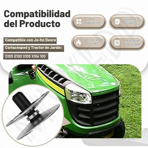 Vista 5 de MIA12482 Kit de polea variadora de transmisión secundaria compatible con cortacésped John Deere y tractor de jardín, compatible con D105 E100 X105
