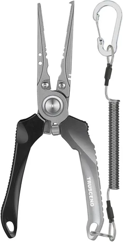 Vista 17 de TRUSCEND Alicates de pesca prácticos bloqueables con mango ergonómico innovador, herramienta de pesca recubierta de teflón resistente a la corrosión