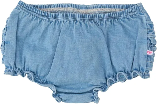 Vista 7 de RuffleButts® Bloomer tejido con volantes para bebé/niñas pequeñas Rosa bebé
