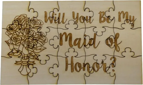 Vista 13 de Will You Be My Bridesmaid Puzzle - Flores, Horizontal