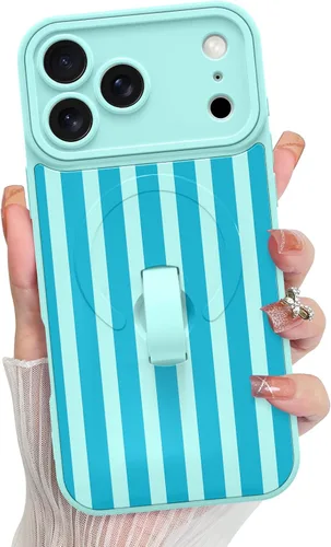 Vista 153 de KANGHAR Compatible con iPhone 17 Pro Case Spot Pattern - Negro Mancha rosada negra