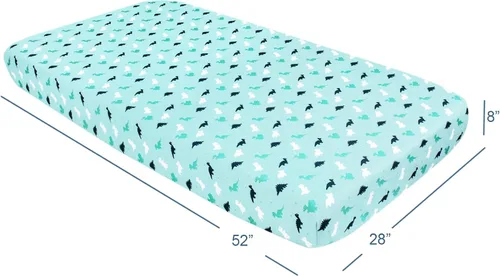 Vista 5 de SPRINGSPIRIT - Juego de sábanas de microfibra (2 piezas) Toddler Bedding Set Includes Crib Sheets Set and Envelope Pillowcase, Silky Soft