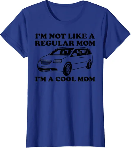 Vista 8 de Camiseta divertida de mamá con texto en inglés "I'm Not Like A Regular Mom I'm A Cool Mom", Blanco, S