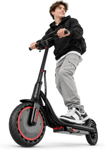 Vista 8 de Scooter eléctrico de 350 W/500 W para adultos y adolescentes - 19/22 MPH y Blanco