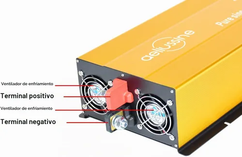 Vista 3 de Inversor de onda sinusoidal pura de 2000 W - 12 V CC a 110 V 120 V CA