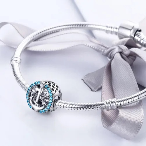 Vista 2 de WOSTU Dijes exquisitos de plata de ley 925 dije de cuentas de corazón de amor rosa para pulseras cuentas de la llave del corazón para mujeres