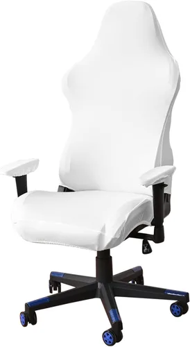 Vista 16 de Fundas para sillas de juegos con fundas para reposabrazos, protector elástico para silla de escritorio de computadora de oficina, tela de poliéster