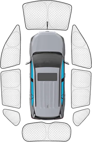 Vista 132 de KMF 6 piezas de parasoles gruesos para Mazda 3 Hatchback (No Sedán) 2014-2018 Accesorios, parasoles completos para parabrisas y ventanas de coche