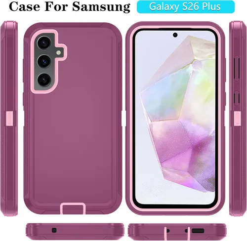 Vista 26 de ONOLA Funda compatible con Samsung Galaxy S24 Ultra con protector de pantalla HD, resistente a los golpes y a las caídas, funda de 3 capas