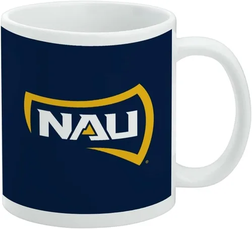 Vista 300 de Taza de cerámica con el logotipo principal de la Universidad Rider, taza de regalo novedosa para café, té y bebidas calientes, 11oz, blanca