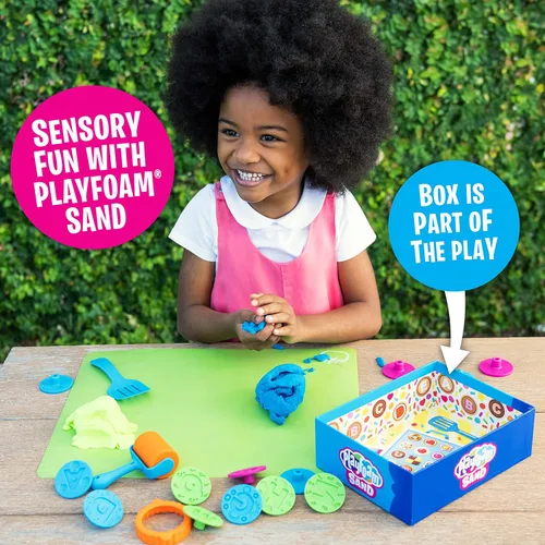 Vista 4 de Educational Insights Playfoam Sand ABC - Juego de galletas, arena de juego, juguete sensorial, regalo para niños y niñas, a partir de 3 años