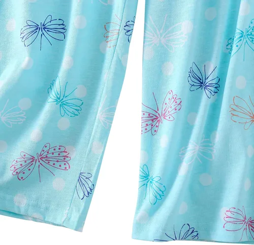 Vista 6 de Conjuntos de pijama para mujer, conjunto de pijama capri para mujer, conjunto de ropa de dormir de talla grande con pantalones capri, conjuntos