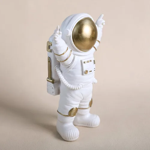 Vista 3 de Colias Wing Estatuas de astronauta, escultura, adorno para el hogar, artes y manualidades, accesorios de escritorio, decoración de mesa, soporte