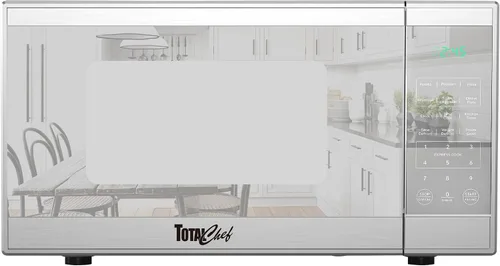 Vista 10 de Total Chef Horno microondas de 0.7 pies cúbicos - Microondas compacto de encimera, pequeño electrodoméstico de cocina de acero inoxidable