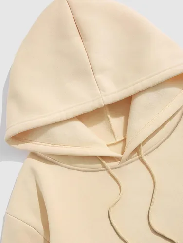Vista 3 de ZAFUL Sudadera con capucha con cordón para hombre, unisex, de manga larga, sin botones, casual