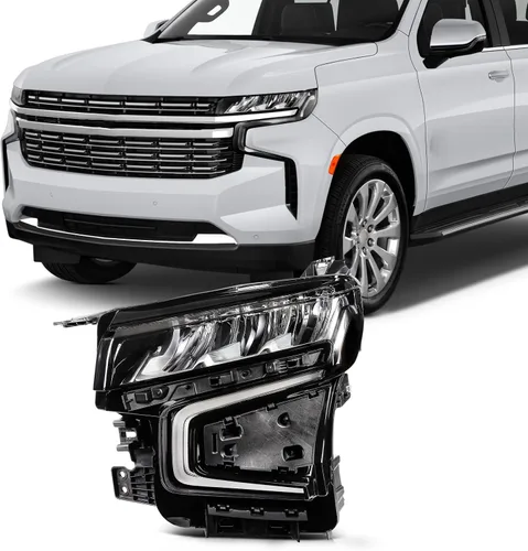 Vista 10 de SCITOO Faros delanteros para Chevy Silverado 1500/2500 1999-2002, para Chevy Suburban 1500/2500 2000-2006, carcasa cromada, reflector ámbar, lente