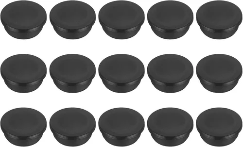 Vista 180 de MECCANIXITY - Tapones de silicona en forma de T (26mm, 1 pulgada de diámetro), color negro