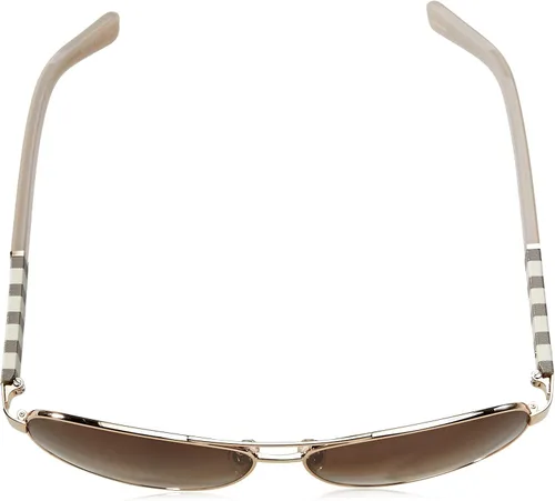 Vista 4 de Kate Spade New York Lentes de sol Dalia Aviator para mujer Oro y marrón degradado