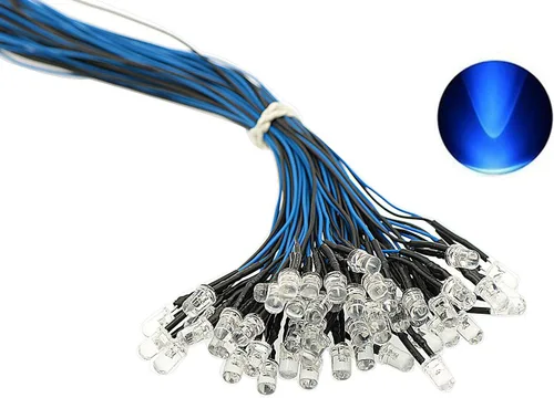 Vista 7 de 5 mm pre wired 12 V luz de ledes diodos color blanco, rojo, azul, verde, amarillo, blanco cálido B:/Color rojo