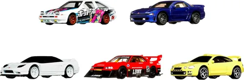 Vista 14 de Hot Wheels Forza - Paquete de 5 autos de carreras de juguete de The Video Game, vehículos fundidos a escala 1:64: Ford, Lamborghini, Porsche, Nissan