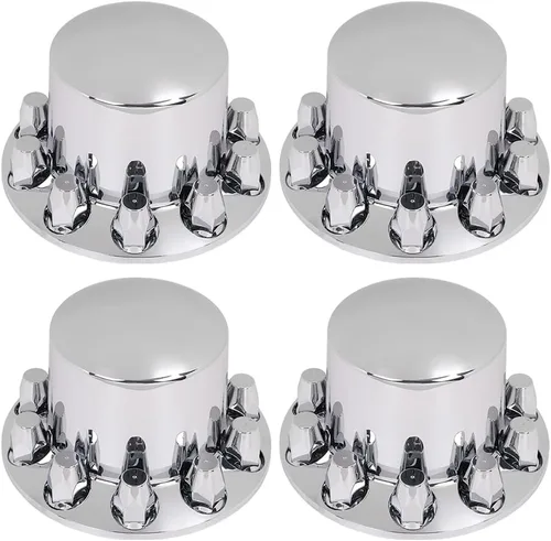 Vista 4 de G-PLUS Tapacubos centrales cromados para rueda trasera de camión de 1 tonelada compatibles con Dodge Ram 3500 2011-2016, 2 unidades Compatible