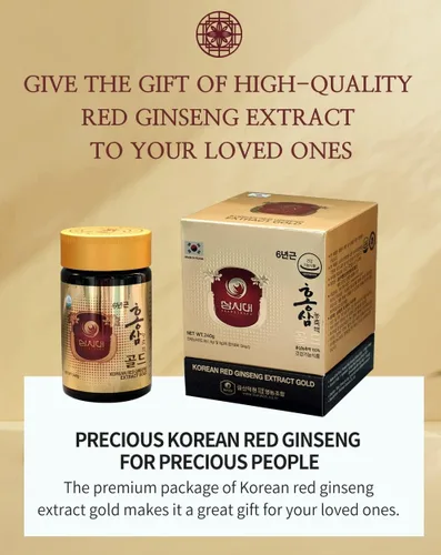 Vista 8 de SAMSIDAE Extracto de ginseng rojo coreano de oro 8.47 oz 6 años (13 mg/g), extracto de ginseng rojo 100% coreano - Aumenta la inmunidad y promueve
