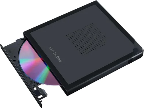Vista 2 de ASUS ZenDrive Ultra Slim USB 2.0 Unidad óptica externa 8X DVD +/-RW con soporte M-Disc para Windows y Mac y Nero BackItUp para dispositivos Android