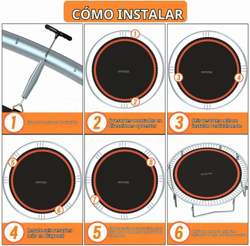 Vista 7 de Trampoline Mat Replacement，12.56FT Diameter Mat with 72 Rings，Fits 14FT Steel Frame,Fits 5.3"-5.7" Springs， Excluding Springs and Frame
