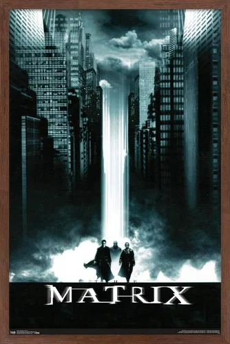 Vista 10 de Trends International The Matrix - Póster de pared de arte clave, 14.725 x 22.375 pulgadas, versión enmarcada de madera de granero Versión enmarcada