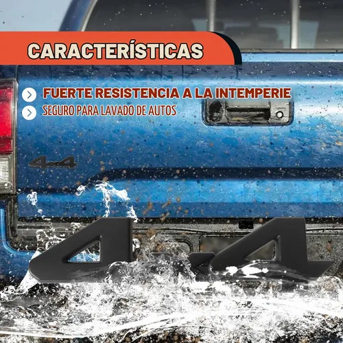 Vista 7 de Emblema universal con logotipo 3D 4X4, cobertura completa, adhesivo 3/M compatible con 4Run Tac Tun SUV Truck Pickup Model - Insignia ABS elevada