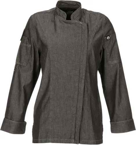 Vista 5 de Chef Works Abrigo de chef de mezclilla Gramercy para mujer