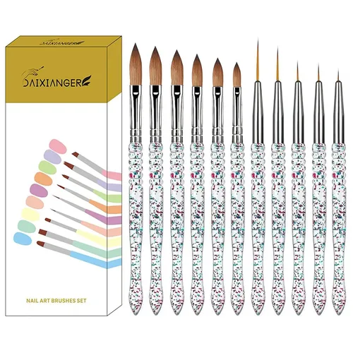 Vista 7 de Juego de pinceles para arte de uñas de 10 piezas con herramientas punteadas 10PCS-2