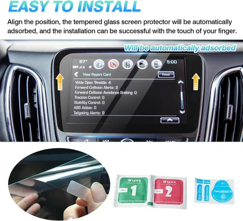 Vista 7 de Autorder Protector de pantalla para Chevrolet Malibu Premier 2016-2026/LS/RS 2019-2026/Equinox Premier 2018-2024/Volt LT/Premier 2016-2019 Película