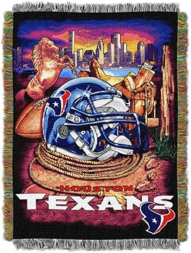 Vista 27 de Northwest NFL Woven Tapestry Wall Hanging, 48 x 60 Inches, Officially Licensed, Decorative Fringes