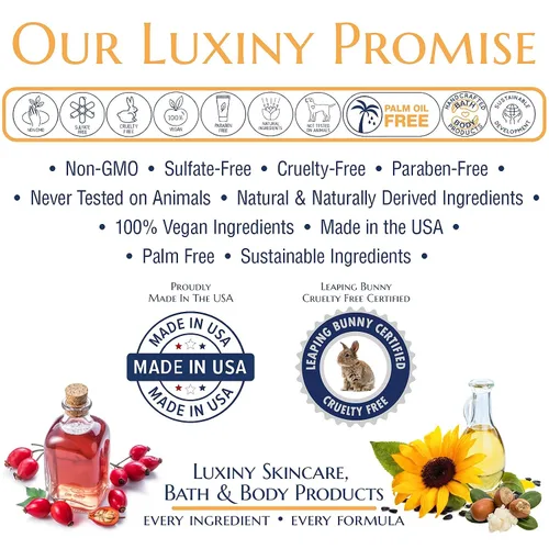 Vista 3 de Luxiny Tea Tree Face Wash un limpiador de ácido salicílico natural de 8 onzas, un exfoliante BHA y limpiador facial calmante de aloe, uso como