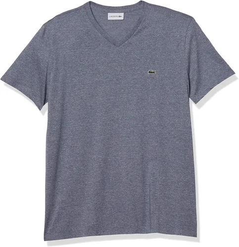 Vista 24 de Lacoste TH6710 - Camiseta de manga corta con cuello en V para hombre Marrón