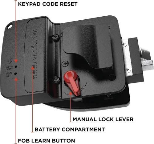 Vista 4 de RVLOCK V4 Cerradura de puerta de caravana de metal premium con teclado y control remoto, reemplazo de cerradura de puerta de caravana sin llave