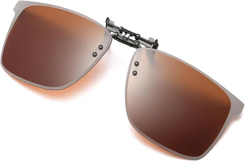 Vista 8 de Gafas de sol polarizadas con clip sobre gafas graduadas, lentes antideslumbrantes unisex UV400