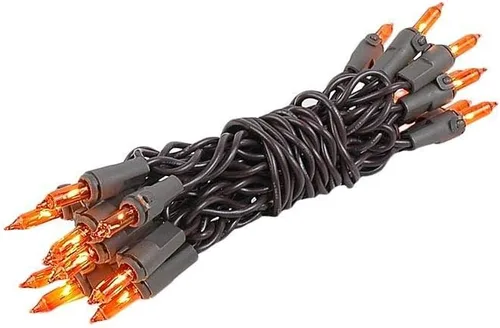 Vista 7 de Novelty Lights Mini cadena de luz verde azulado de 8.5 pies con 20 bombillas en cable marrón Non Connectable Incandescent Fairy Lights For Bottles