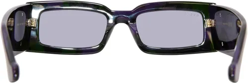 Vista 4 de Gucci GG1425S 003 Gafas de Sol Mujer Havana-Púrpura-VerdeGris Lentes 2.087 in, Habana-púrpura-verde