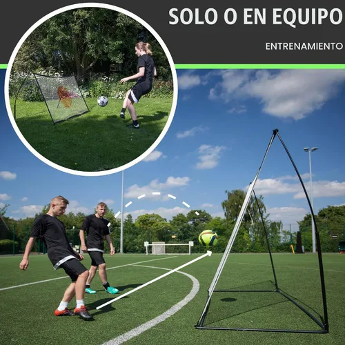 Vista 11 de QuickPlay Red de rebote Spot Target para fútbol Red de rebote resistente al clima con bolsa de transporte Ideal para práctica de pases
